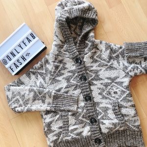 GARAGE Aztec Pattern Warm Hooded Sweater ❤️